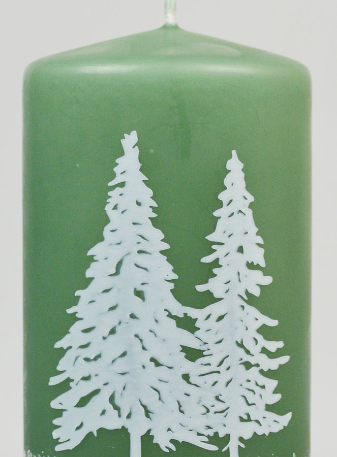 Candela Decorativa Atmosfera Invernale - Verde (pic 3)