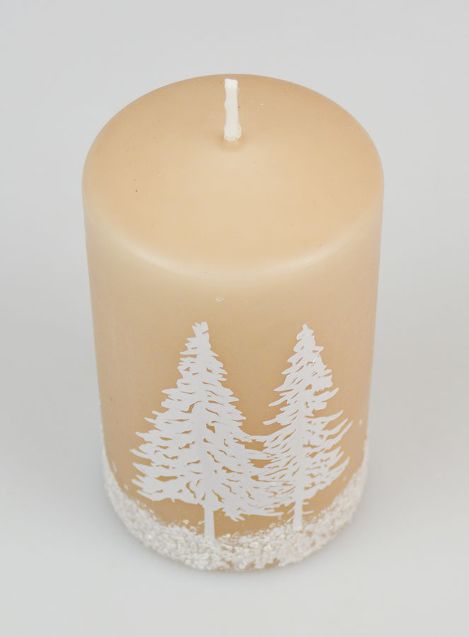 Candela Decorativa Atmosfera Invernale - Cappuccino (pic 2)