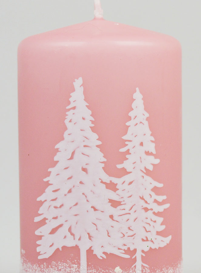Candela Decorativa Atmosfera Invernale – Rosa Cipria (pic 3)