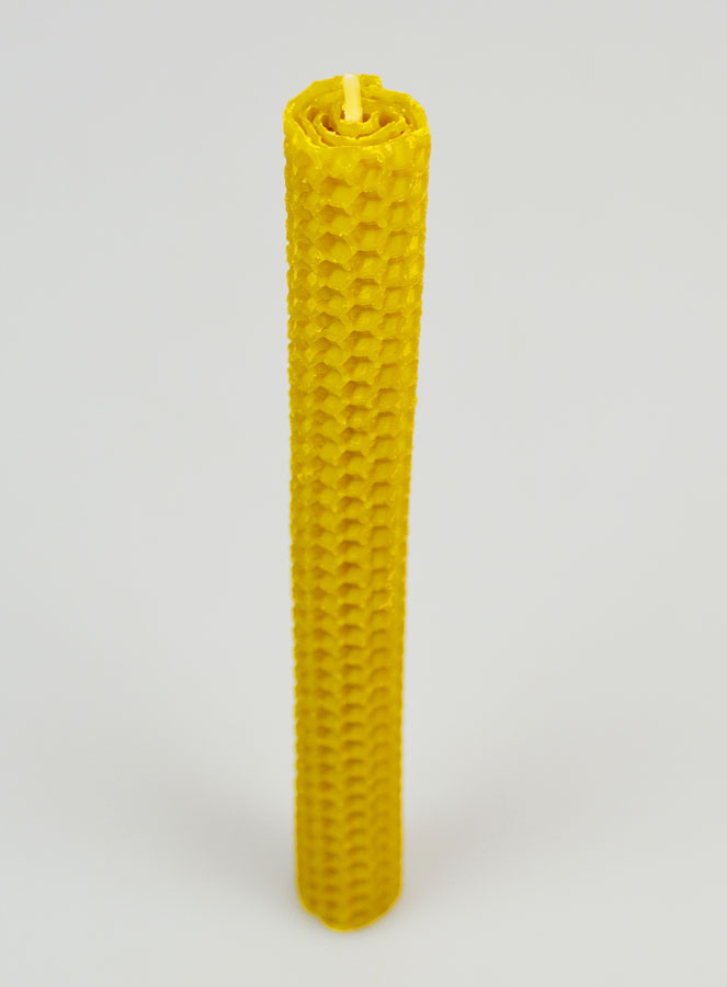 Candela in Cera d'Api 100% Naturale - 20cm (pic 2)