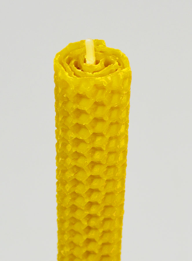 Candela in Cera d'Api 100% Naturale - 20cm (pic 4)