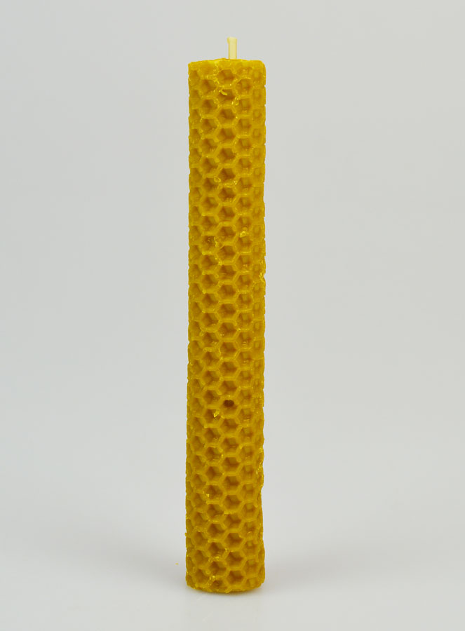 Candela in Cera d'Api 100% Naturale - 15cm (pic 1)
