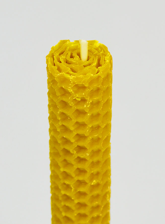 Candela in Cera d'Api 100% Naturale - 15cm (pic 4)