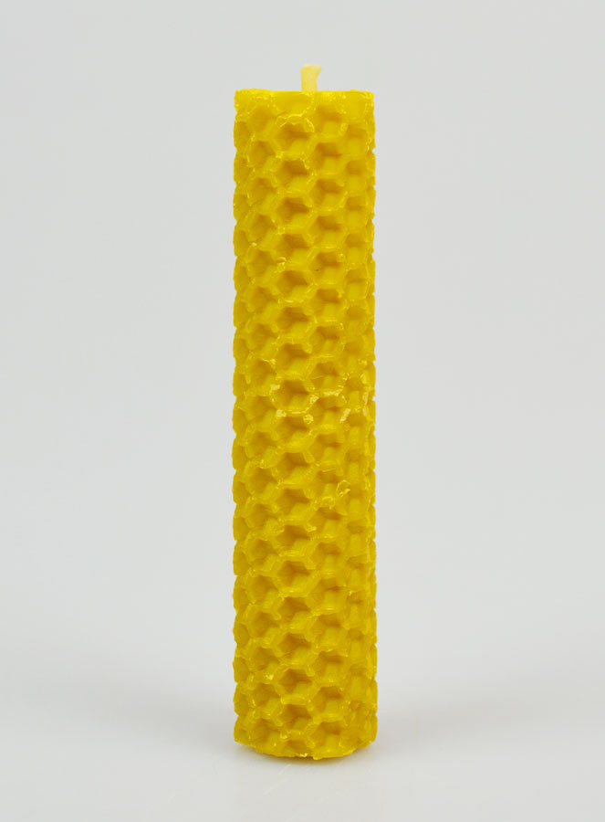 Candela in Cera d'Api 100% Naturale - 10cm (pic 1)