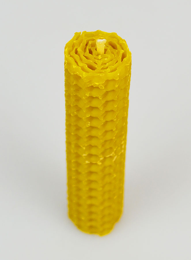 Candela in Cera d'Api 100% Naturale - 10cm (pic 2)