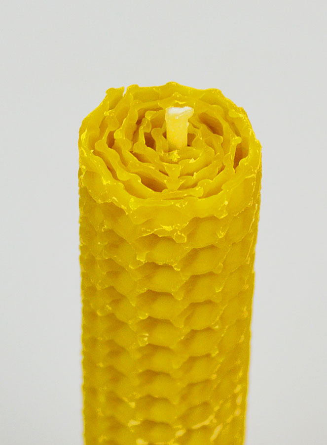 Candela in Cera d'Api 100% Naturale - 10cm (pic 4)
