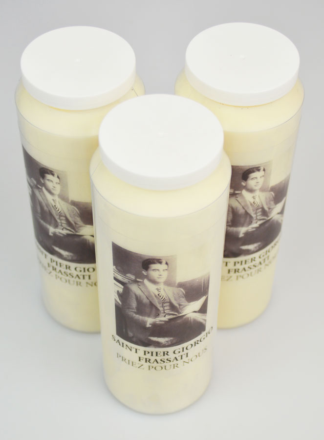 Set di 3 Candele Novena a San Pier Giorgio Frassati (pic 2)