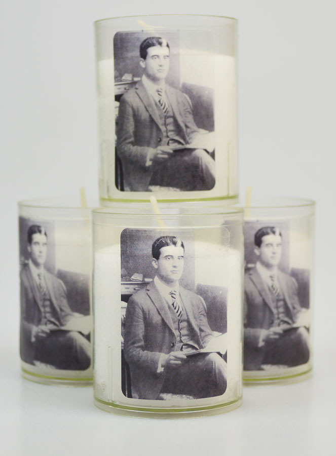 Set di 4 candele votive a San Pier Giorgio Frassati (pic 1)