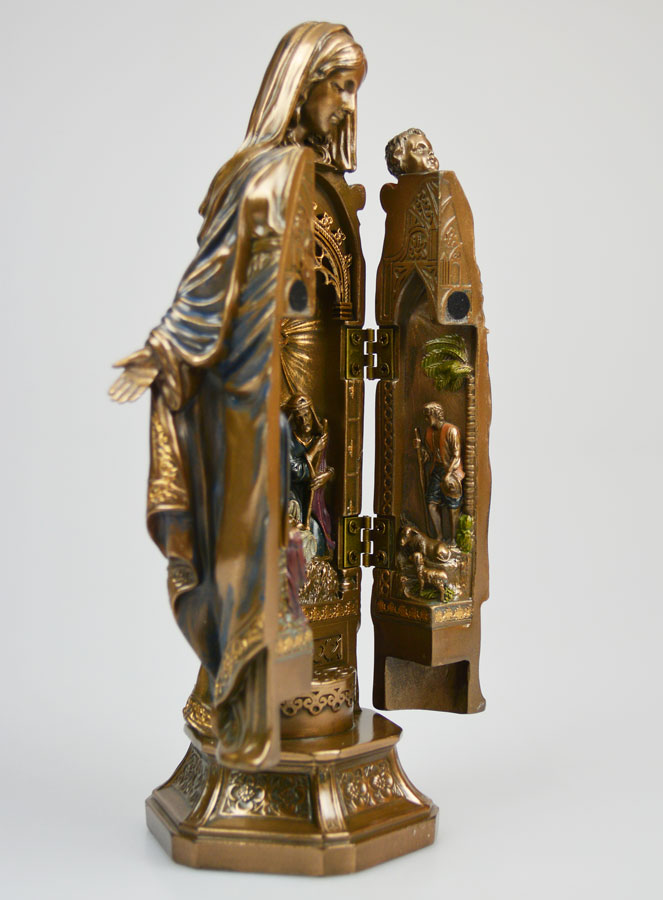 Regalo di Natale Trittico Madonna e Natività - 20cm (pic 3)