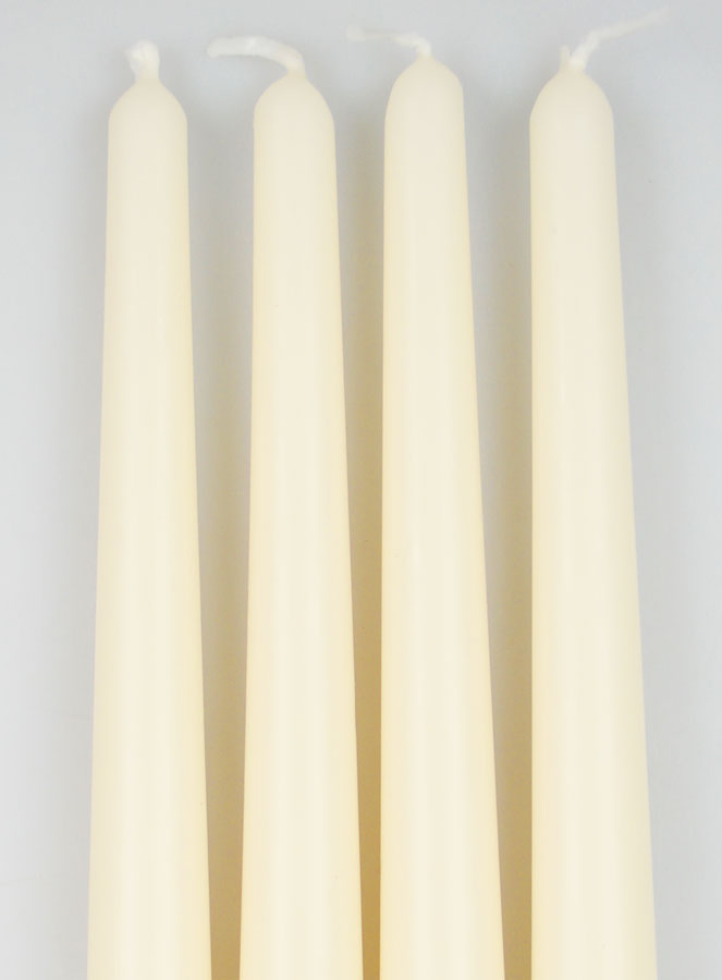 Set di 4 Candele a Stelo Avorio - 25 cm (pic 3)