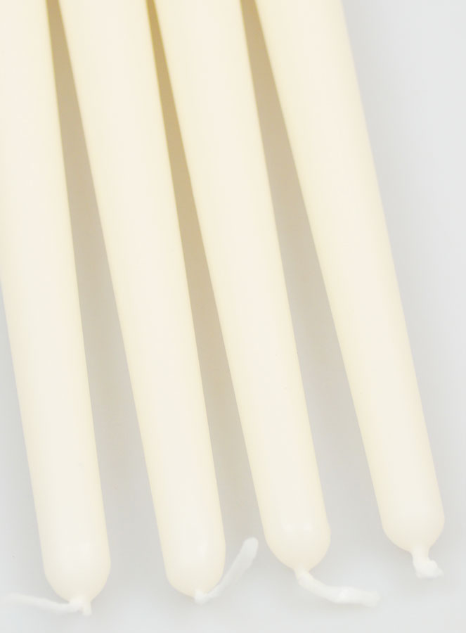 Set di 4 Candele a Stelo Avorio - 25 cm (pic 4)
