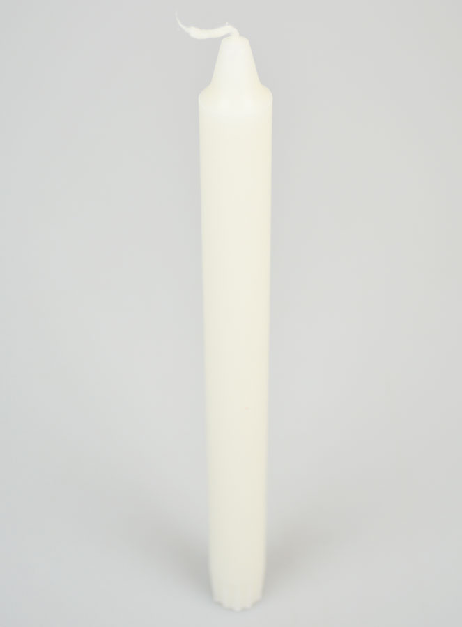 Cero da Chiesa Premium 100% Naturale 25 cm - Bianco (pic 2)
