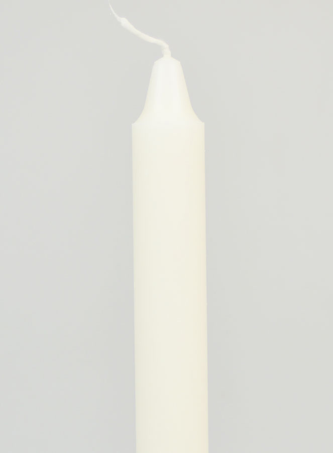 Cero da Chiesa Premium 100% Naturale 25 cm - Bianco (pic 3)