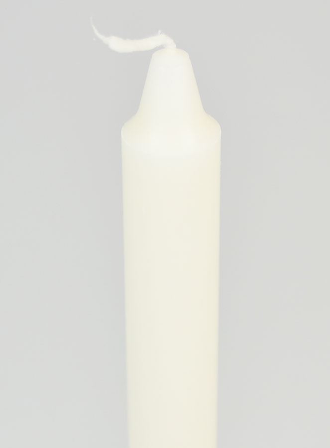 Cero da Chiesa Premium 100% Naturale 25 cm - Bianco (pic 4)