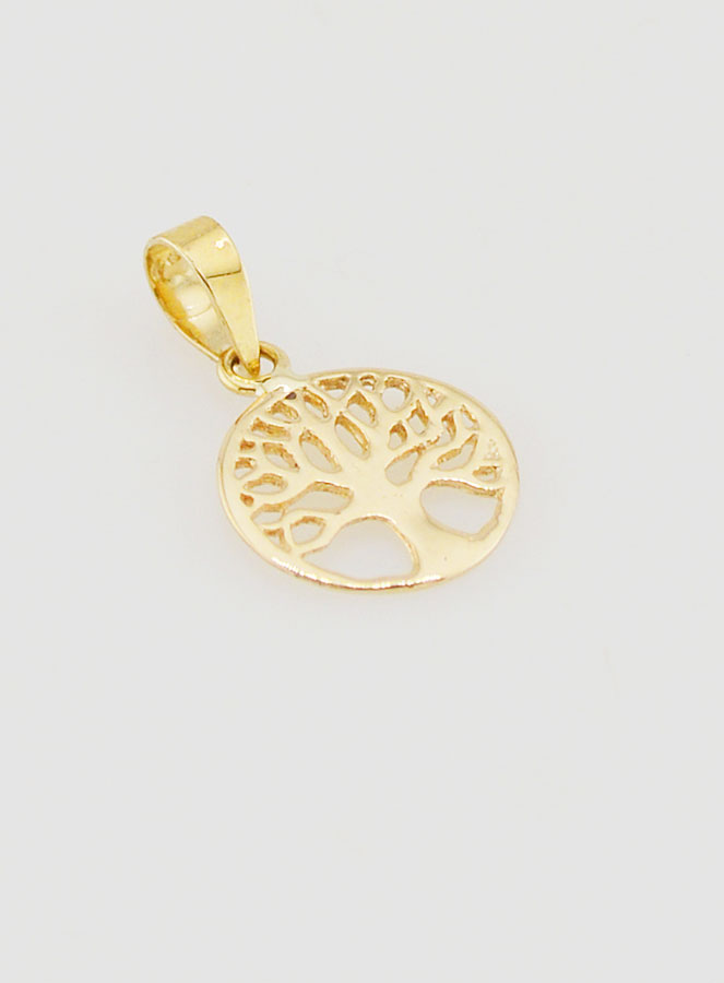 Medaglia in Oro 9ct - Albero Della Vita 10mm (pic 3)
