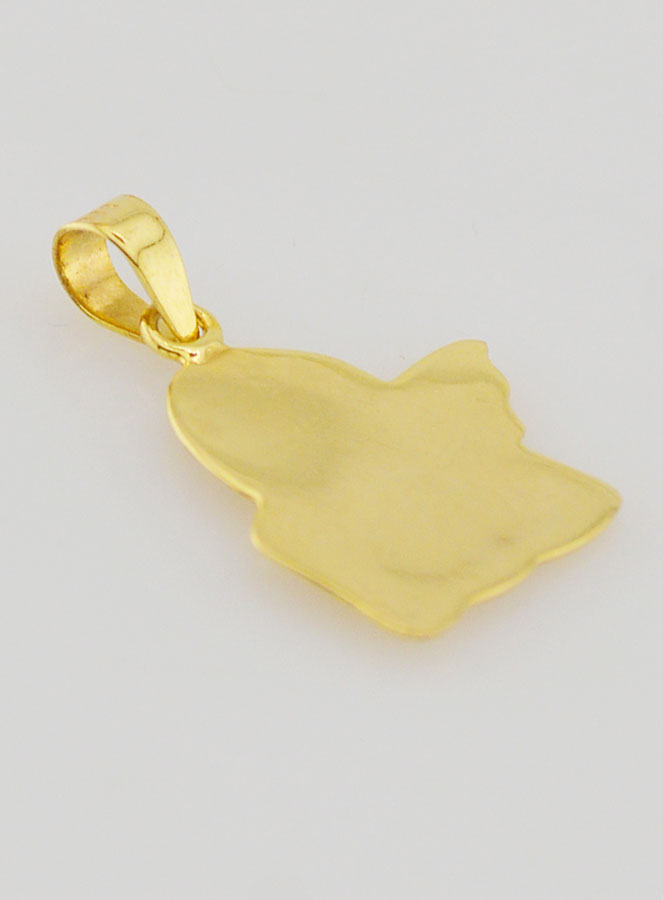 Medaglia Angelo Custode in oro 375/1000 - 14mm (pic 4)