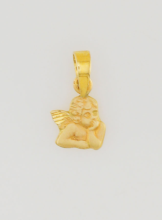 Medaglia Angelo Custode in Oro 375/1000 - 6mm (pic 1)