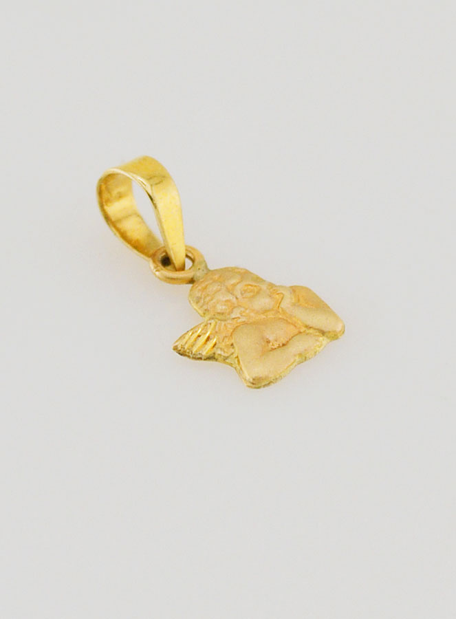 Medaglia Angelo Custode in Oro 375/1000 - 6mm (pic 3)