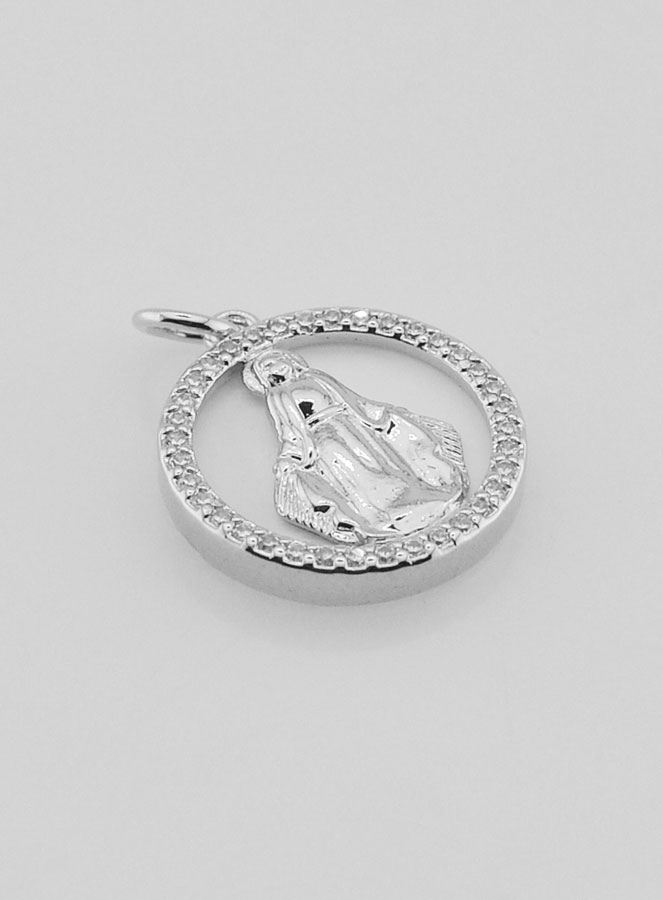 Medaglia Vergine Maria Miracolosa in Madreperla - 15mm (pic 3)