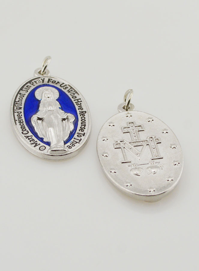 Medaglia Miracolosa Blu - 30mm (pic 2)