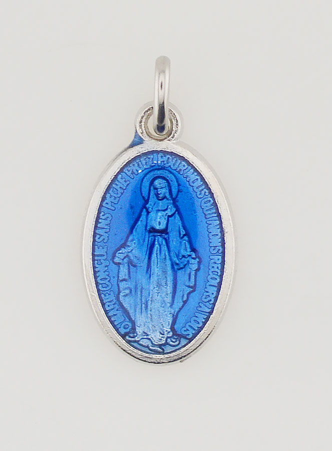 Medaglia Miracolosa Blu - 19mm (pic 3)