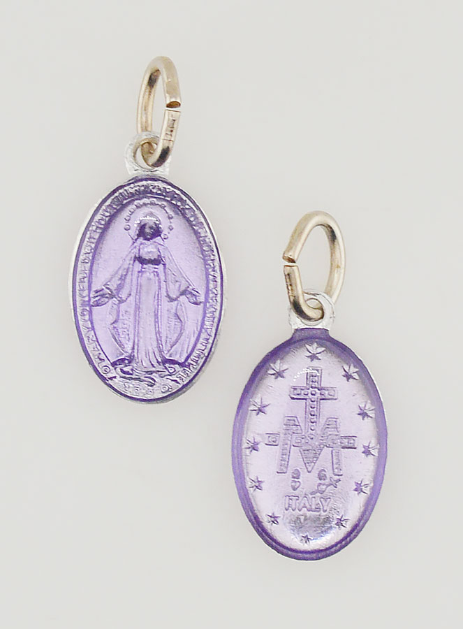 Medaglia Miracolosa Viola - 14mm (pic 1)