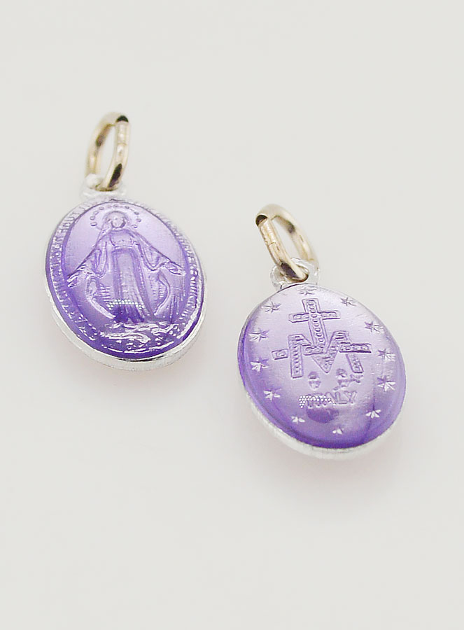 Medaglia Miracolosa Viola - 14mm (pic 2)