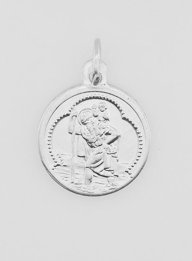 Medaglia San Cristoforo in Alluminio - 15mm (pic 1)