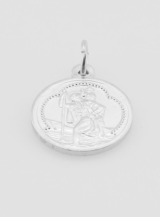 Medaglia San Cristoforo in Alluminio - 15mm (pic 2)