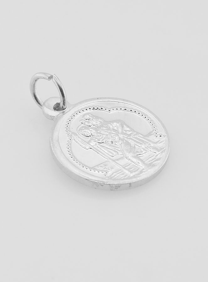Medaglia San Cristoforo in Alluminio - 15mm (pic 3)