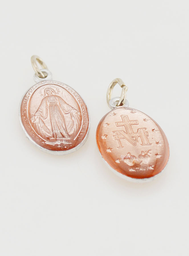 Medaglia Miracolosa Rosa - 18mm (pic 2)