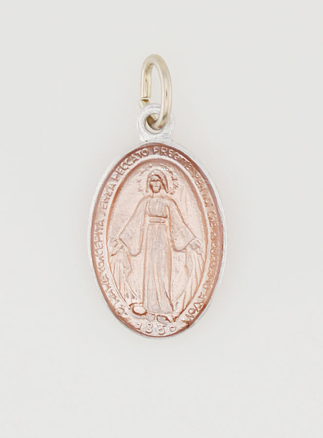 Medaglia Miracolosa Rosa - 18mm (pic 3)