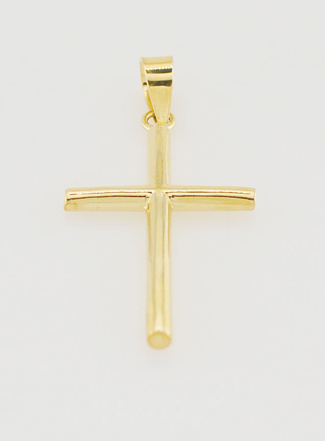 Ciondolo Croce Bastone 21mm - Oro 9ct (pic 2)