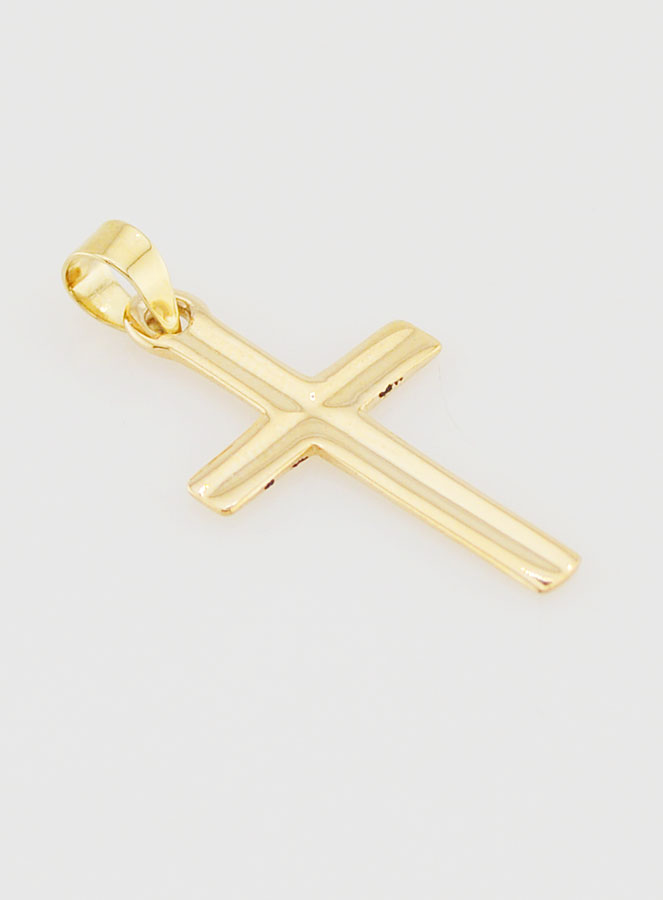 Ciondolo Croce 23mm - Oro 9ct (pic 3)