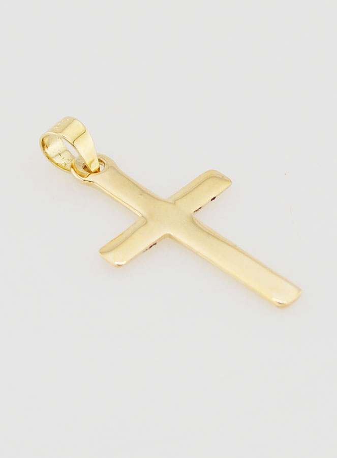 Ciondolo Croce 23mm - Oro 9ct (pic 4)