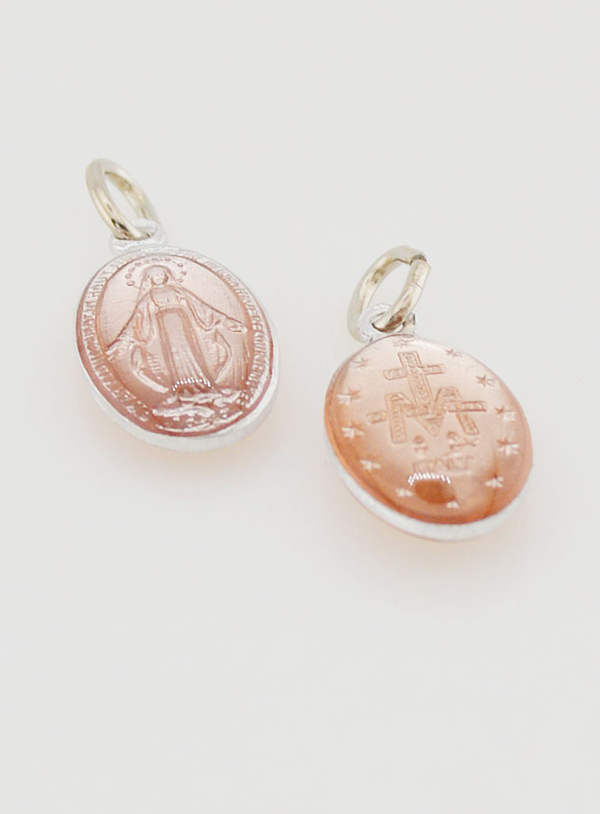 Medaglia Miracolosa Rosa - 14mm (pic 2)