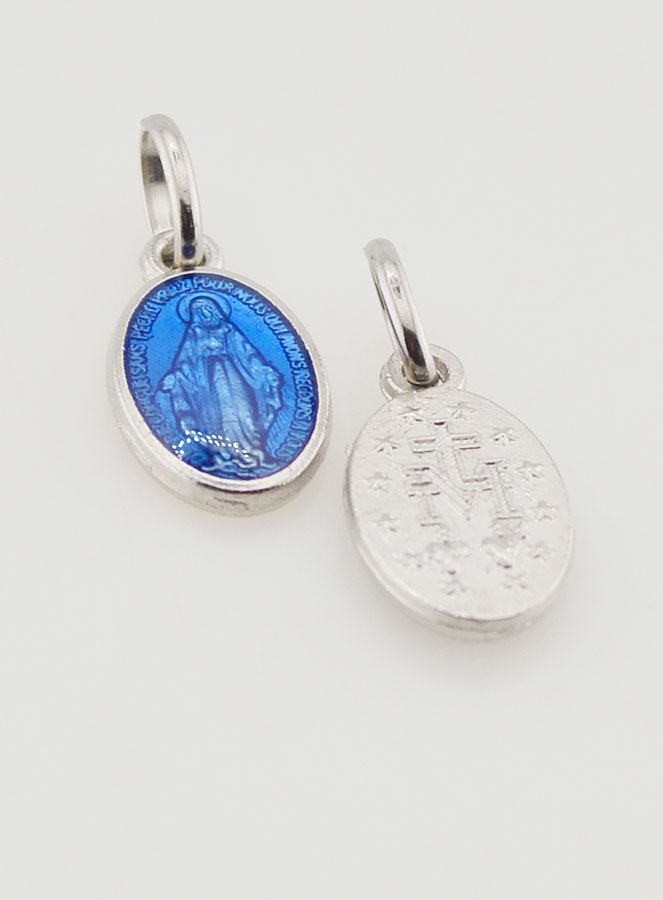 Medaglia Miracolosa Blu - 13mm (pic 2)