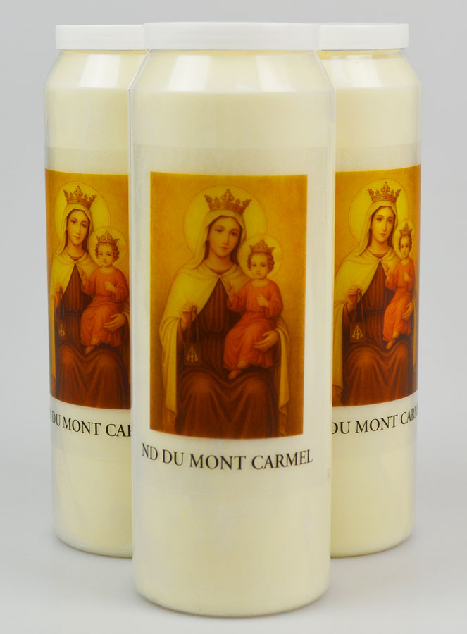 Set di 3 Candele della Novena a Nostra Signora del Monte Carmelo (pic 1)
