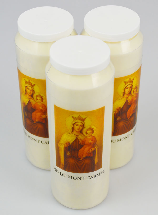 Set di 3 Candele della Novena a Nostra Signora del Monte Carmelo (pic 2)