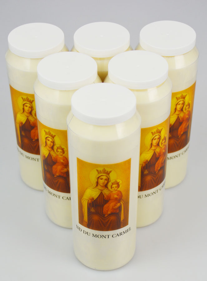 Set di 6 Candele Novena a Nostra Signora del Monte Carmelo (pic 2)