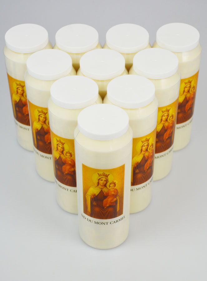 Set di 10 Candele Novena a Nostra Signora del Monte Carmelo (pic 2)