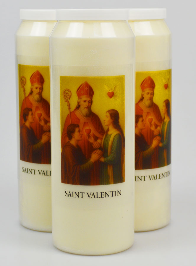 Set di 3 Candele per Novena a San Valentino (pic 1)