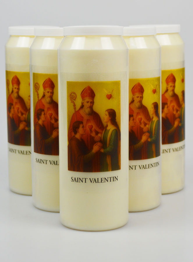 Set di 6 Candele per Novena a San Valentino (pic 1)