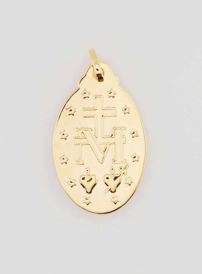 Medaglia Miracolosa in Oro Placcato - 25mm (pic 4)