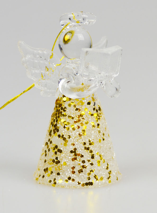 Set di 6 Angeli di Natale da Appendere - 4,5cm (pic 4)