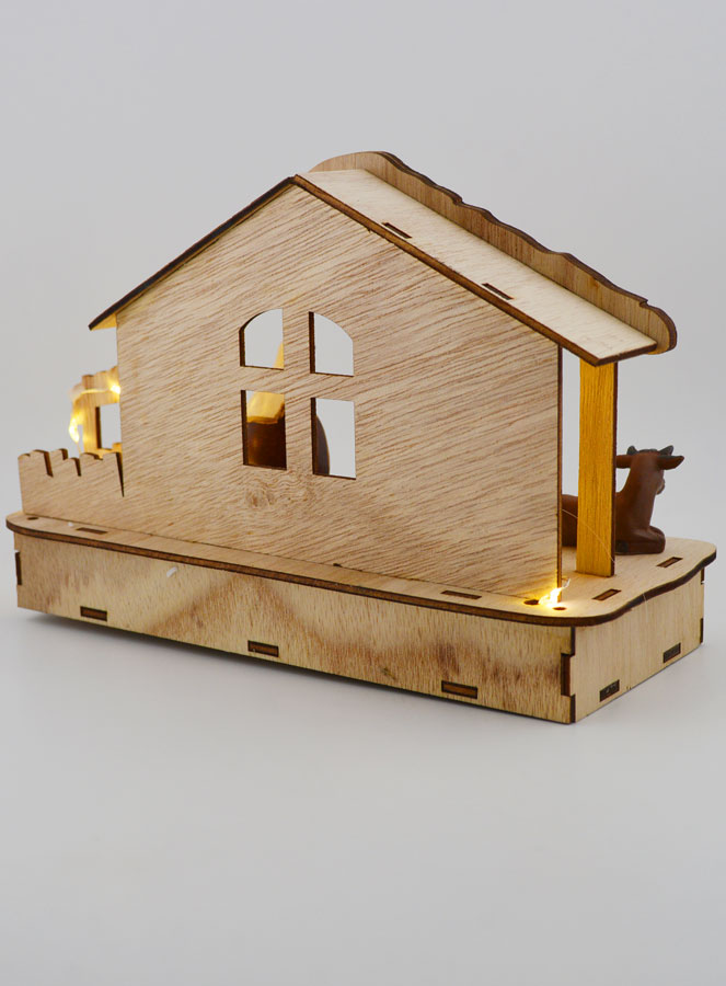 Presepe di Natale Luminoso Natività 20cm (pic 4)