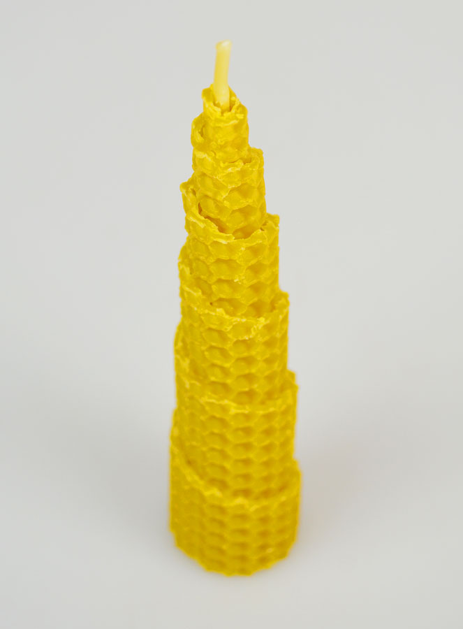 Candela Cono100% Cera d’Api Naturale - 15cm (pic 2)