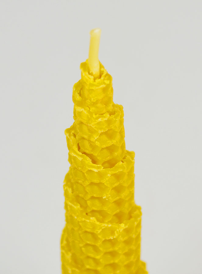 Candela Cono100% Cera d’Api Naturale - 15cm (pic 4)