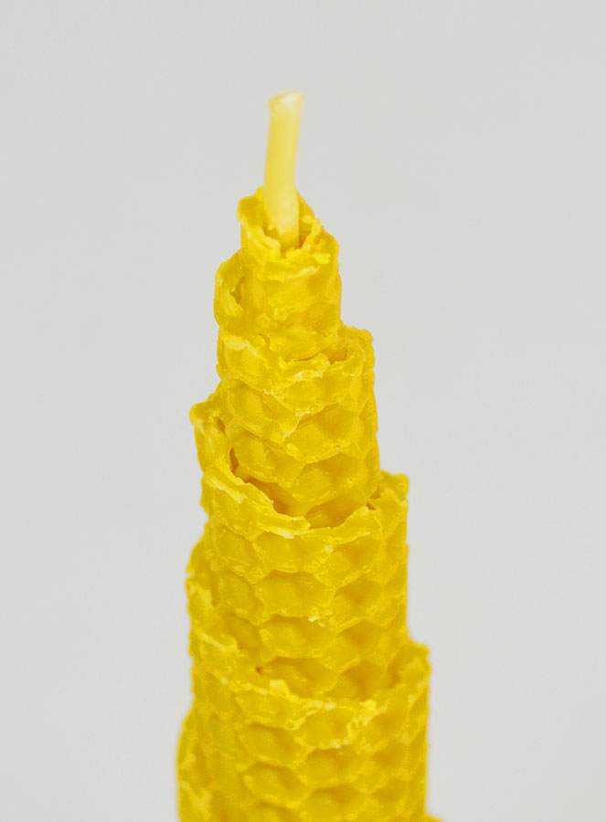 Candela Decorazione 100% Cera d’Api Naturale - 15cm (pic 4)