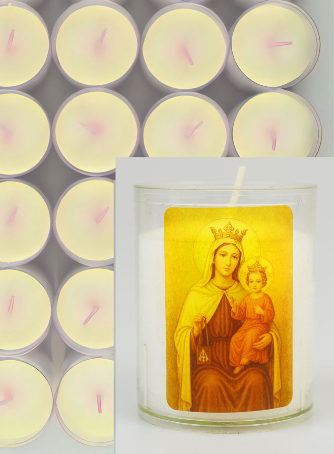 Set di 24 Candele Votive Madonna del Monte Carmelo (pic 3)